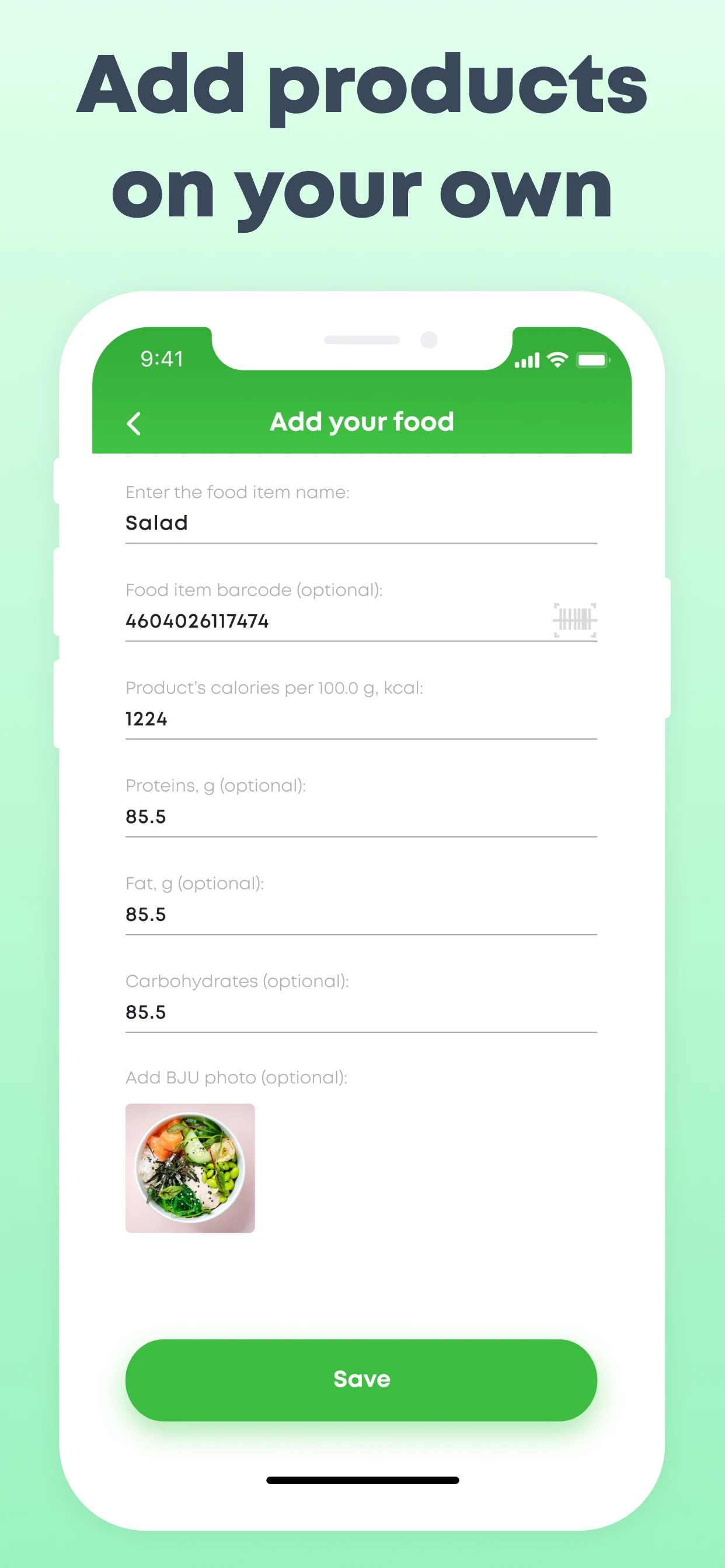 Calorie counter and Food scann screenshot